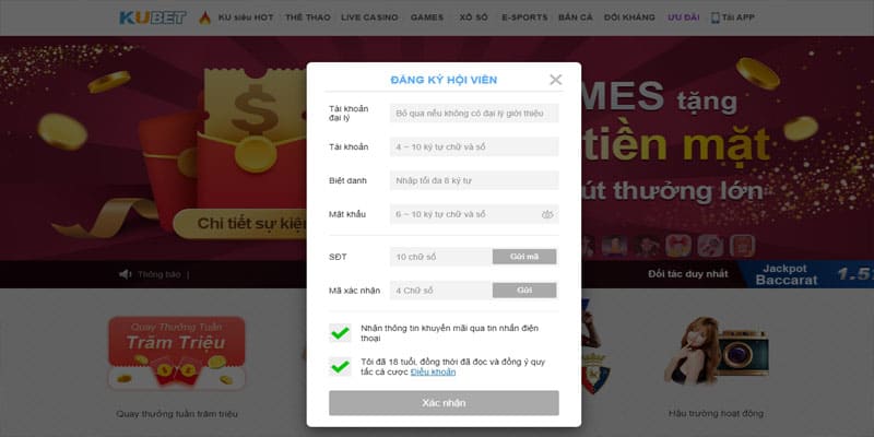 Điều khoản và điều kiện Ku11 sẽ có sự thay đổi khi cần thiết